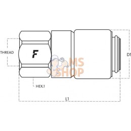 Union de mesure fem.plat 1/4 NPT | FASTER Union de mesure fem.plat 1/4 NPT | FASTERPR#923827