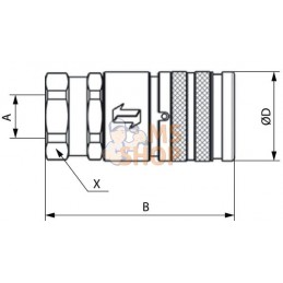 Coupleur face plate 3/8-1/2 FBSP | FASTER Coupleur face plate 3/8-1/2 FBSP | FASTERPR#781448