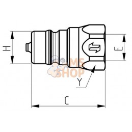 Coupleur à clapet mâle 3/4 BSP | FASTER Coupleur à clapet mâle 3/4 BSP | FASTERPR#781569