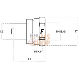 Coupleur mâle PVVM 1/4 NPT | FASTER Coupleur mâle PVVM 1/4 NPT | FASTERPR#781587
