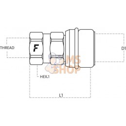 Coupleur femelle 1/2 BSP | FASTER Coupleur femelle 1/2 BSP | FASTERPR#781331