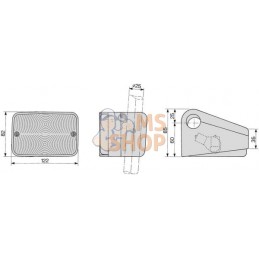 Feu de position avant +clignotant gauche | COBO Feu de position avant +clignotant gauche | COBOPR#891652