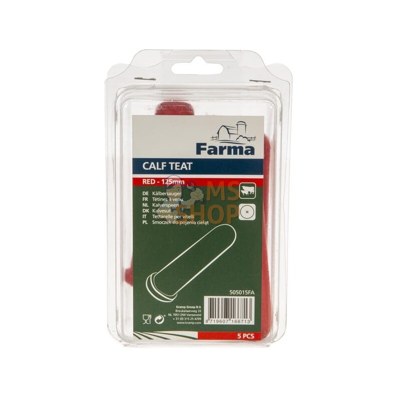 Tétine supérieure rouge, 5x | FARMA Tétine supérieure rouge, 5x | FARMAPR#823463