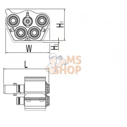 Multi-X Q12.5/19 côté raccord | CEJN Multi-X Q12.5/19 côté raccord | CEJNPR#823829