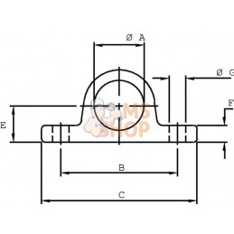 Palier pour verin diam. 45mm | DI NATALE-BERTELLI | DI NATALE-BERTELLI Palier pour verin diam. 45mm | DI NATALE-BERTELLI | DI NA