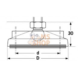 Embase pour Pied de Nivellement Polyamide | FATH Embase pour Pied de Nivellement Polyamide | FATHPR#824992