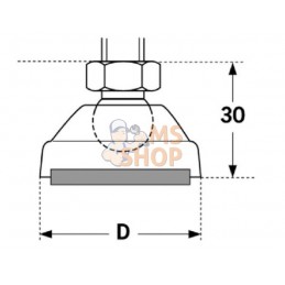 Embase pour Pied de Nivellement Polyamide | FATH Embase pour Pied de Nivellement Polyamide | FATHPR#824996