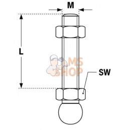 Tige filetée acier zingué M20 | FATH Tige filetée acier zingué M20 | FATHPR#824978