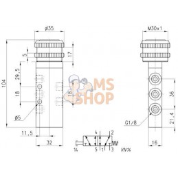 Distribut 5/2, bouton-poussoir | CAMOZZI Distribut 5/2, bouton-poussoir | CAMOZZIPR#853237