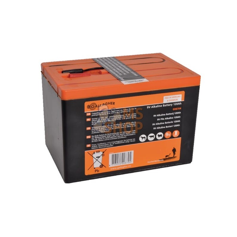 Batterie 9V 120Ah Gallagher | GALLAGHER Batterie 9V 120Ah Gallagher | GALLAGHERPR#854024