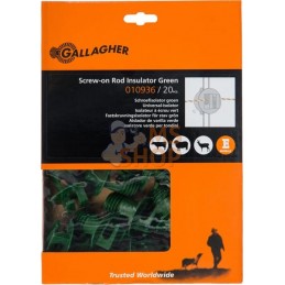 20 Isol. à écrou vert ø6-14mm | GALLAGHER 20 Isol. à écrou vert ø6-14mm | GALLAGHERPR#854052