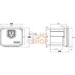 Boîte d'outils 410x348x340mm | DAKEN Boîte d'outils 410x348x340mm | DAKENPR#860987