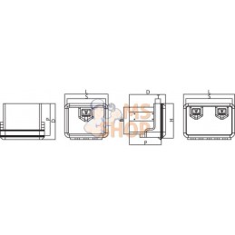 Caisse à outils 500x350x300mm | DAKEN Caisse à outils 500x350x300mm | DAKENPR#860996