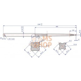 Dent chargeur frontal 50x1 200 | FORGES DU SAUT DU TARN Dent chargeur frontal 50x1 200 | FORGES DU SAUT DU TARNPR#914201