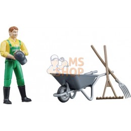 Figurine de fermier avec accessoires | BRUDER Figurine de fermier avec accessoires | BRUDERPR#924037