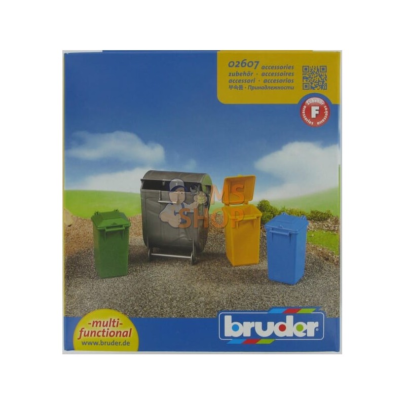 Poubelles pour U02660 (4pcs) | BRUDER Poubelles pour U02660 (4pcs) | BRUDERPR#863111