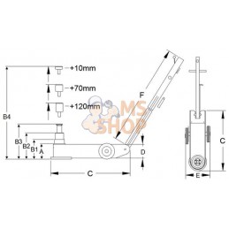 Cric d'atelier pneumatique 40/20T | COMPAC Cric d'atelier pneumatique 40/20T | COMPACPR#887288