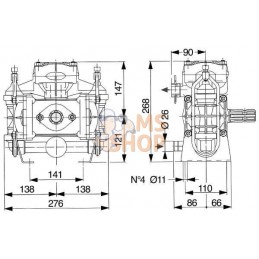 Pompe piston-membrane BP 60K | COMET Pompe piston-membrane BP 60K | COMETPR#902962