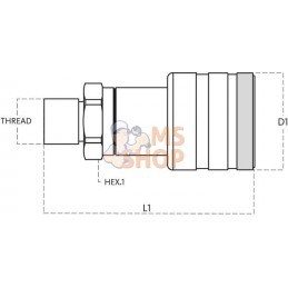 Coupleur femelle PVVM 1/4 NPT | FASTER Coupleur femelle PVVM 1/4 NPT | FASTERPR#781589