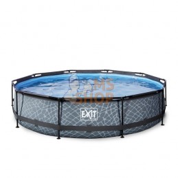 Piscine hors-sol ø360x76cm (12v) gris pierre | EXIT Piscine hors-sol ø360x76cm (12v) gris pierre | EXITPR#857799