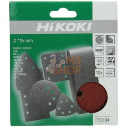 Disques abrasif Ø125mm K100 (10 | HIKOKI Disques abrasif Ø125mm K100 (10 | HIKOKIPR#612221