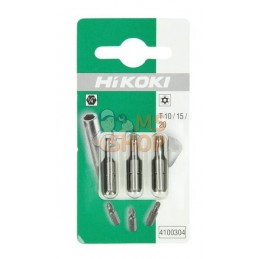 Embouts Torx 1/4" T10/T15/T20-25 mm | HIKOKI Embouts Torx 1/4" T10/T15/T20-25 mm | HIKOKIPR#700935