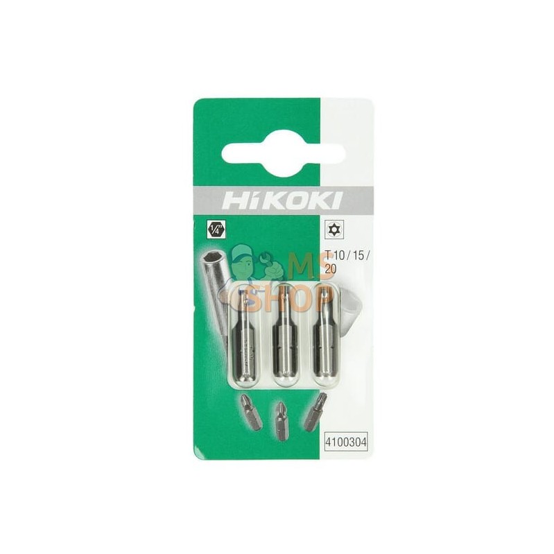 Embouts Torx 1/4" T10/T15/T20-25 mm | HIKOKI Embouts Torx 1/4" T10/T15/T20-25 mm | HIKOKIPR#700935