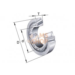 Roulements à rouleaux coniques 50x9 mm / 32x24,5 mm, 33210 | INA/FAG Roulements à rouleaux coniques 50x9 mm / 32x24,5 mm, 33210 