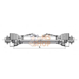 Arbre de transmission PTO 60 L : 1010mm, gopart | GOPART Arbre de transmission PTO 60 L : 1010mm, gopart | GOPARTPR#1089308