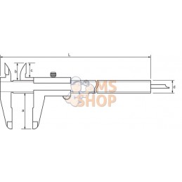 Pied à coulisse 150mm | GOPART Pied à coulisse 150mm | GOPARTPR#513004