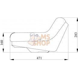 Revêtement de siège noir PVC | GOPART Revêtement de siège noir PVC | GOPARTPR#690308