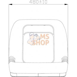 Revêtement de siège jaune PVC | GOPART Revêtement de siège jaune PVC | GOPARTPR#690306