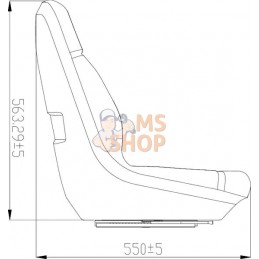 Revêtement de siège noir PVC | GOPART Revêtement de siège noir PVC | GOPARTPR#690307