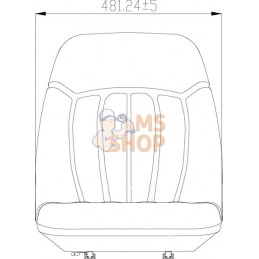Revêtement de siège noir PVC | GOPART Revêtement de siège noir PVC | GOPARTPR#690307