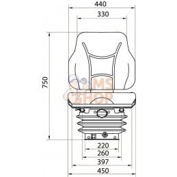 Siège PVC, mécan., à susp. | GOPART Siège PVC, mécan., à susp. | GOPARTPR#690555 Siège PVC, mécan., à susp. | GOPART Siège PVC, mécan., à susp. | GOPARTPR#690555