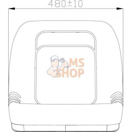 Revêtement de siège noir PVC | GOPART Revêtement de siège noir PVC | GOPARTPR#690305