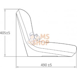 Revêtement de siège noir PVC | GOPART Revêtement de siège noir PVC | GOPARTPR#690313