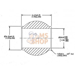 Rotule d'attelage supérieur Cat.2 Ø28,8/50,6x44,5mm gopart | GOPART Rotule d'attelage supérieur Cat.2 Ø28,8/50,6x44,5mm gopart |