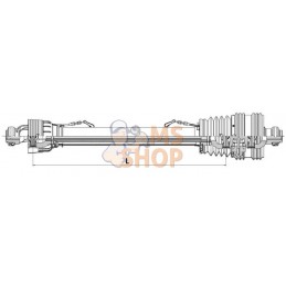 Transmission grand angle PTO 20 L : 1210 mm, gopart<br/> | GOPART Transmission grand angle PTO 20 L : 1210 mm, gopart<br/> | GOP