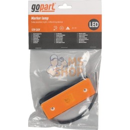 Feu de gabarit LED, 0.4/0.7W, rectangulaire, 12/24V, orange, 112x45x11mm, 3 LED's, gopart | GOPART Feu de gabarit LED, 0.4/0.7W,