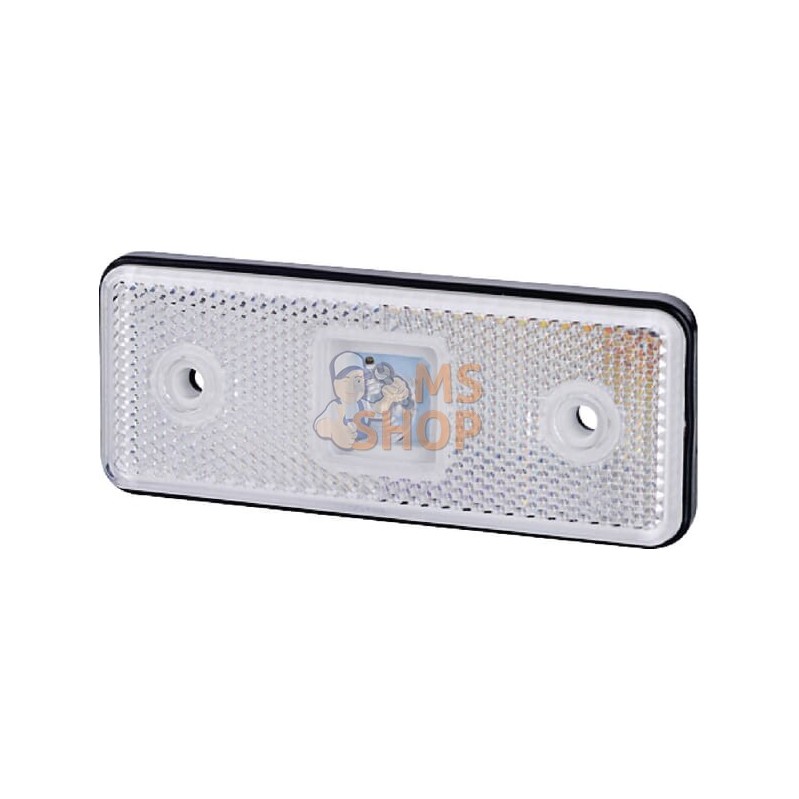 Feu de gabarit LED, 0.4/0.7W, rectangulaire, 12/24V, blanc, 112x45x11mm, 1 LED, gopart | GOPART Feu de gabarit LED, 0.4/0.7W, re
