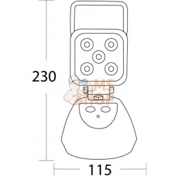 Lampe LED rechargeable 15W 900lm | GOPART Lampe LED rechargeable 15W 900lm | GOPARTPR#713676