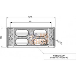 Plafonnier intérieur cabine LED | GOPART Plafonnier intérieur cabine LED | GOPARTPR#812877