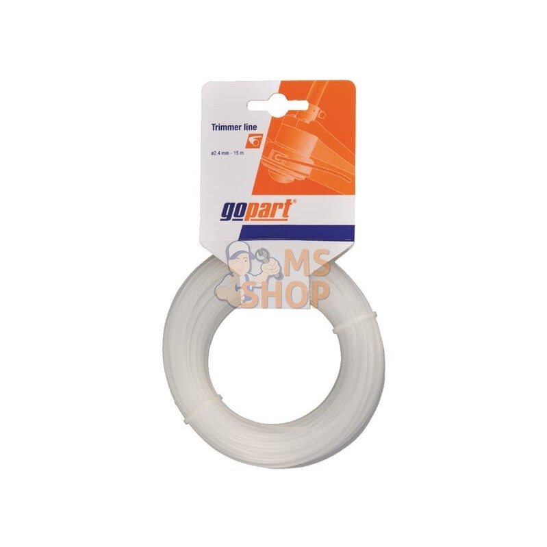 Fil de coupe Ø 2.4mm 15m rond blanc gopart | GOPART Fil de coupe Ø 2.4mm 15m rond blanc gopart | GOPARTPR#713876
