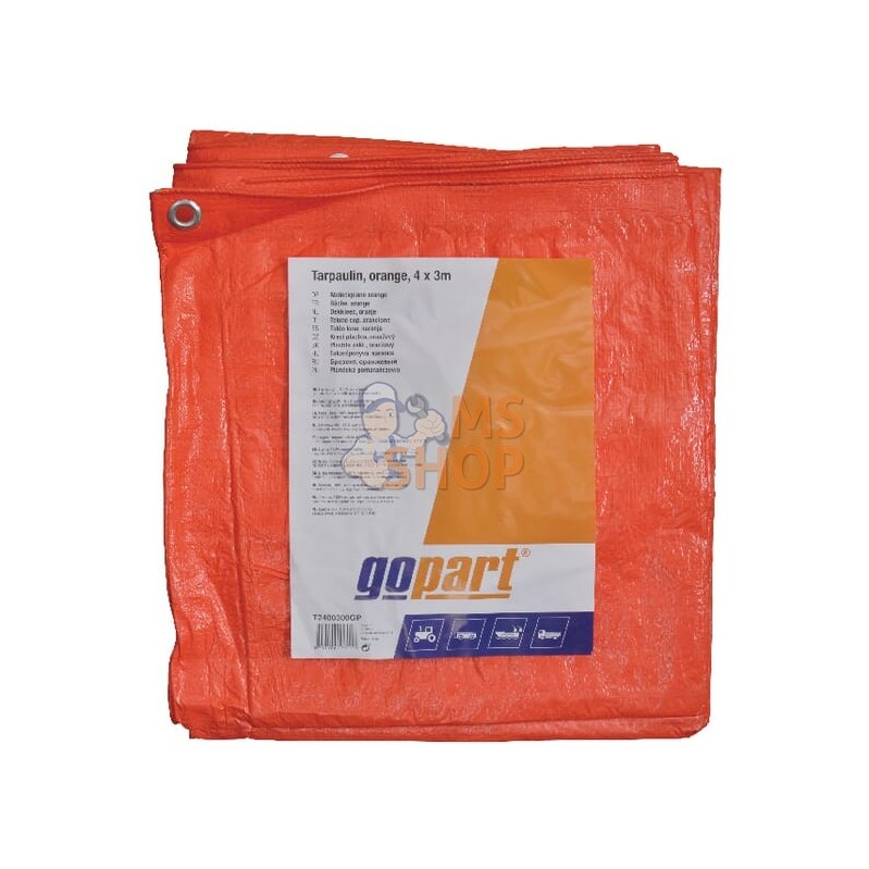 Bâche orange 4 x 3 m | GOPART Bâche orange 4 x 3 m | GOPARTPR#752824