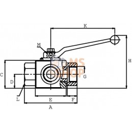 Vanne à bille 3/2-L - 3/4"BSP | GOPART Vanne à bille 3/2-L - 3/4"BSP | GOPARTPR#479409