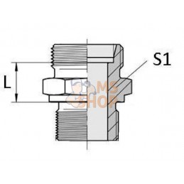 Adaptateur 12L-M18x150 - 50pcs | GOPART Adaptateur 12L-M18x150 - 50pcs | GOPARTPR#700675