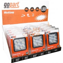 Présentoir phares 12 pièces LED 24W, 1920lm, 10-30V, 110x45x110mm faisceau large, gopart | GOPART Présentoir phares 12 pièces LE