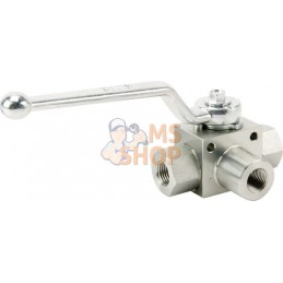 Vanne à bille 3/2-L - 1/4"BSP | GOPART Vanne à bille 3/2-L - 1/4"BSP | GOPARTPR#479406