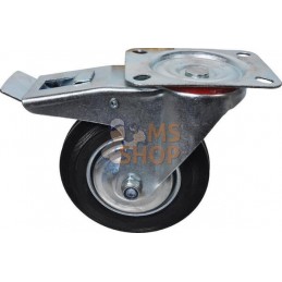 Roue pivotante, roue en polyuréthane : Ø160x40mm, Fixation de plaque: 134x105mm Load: 140kg gopart | GOPART Roue pivotante, roue